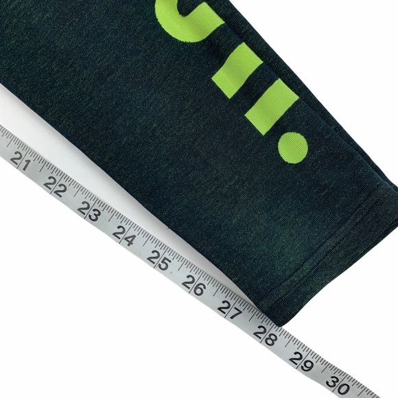 NIKE Dark Green Just Do It Logo Leggings - Picture 6 of 7